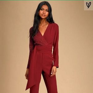 Lulu Burgundy Jumpsuit